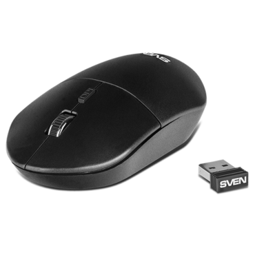 Мышь Sven RX-515SW беспроводная, 1600dpi, silent, USB, черный